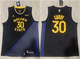 Golden State Warriors #30 Stephen Curry 2024-25 Black Statement Edition Swingman Jersey