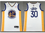 Golden State Warriors #30 Stephen Curry White Swingman Jersey