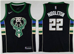 Milwaukee Bucks #22 Khris Middleton Black Swingman Jersey