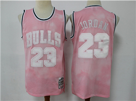 Chicago Bulls #23 Michael Jordan Cloudy Skies Hardwood Classics Jersey