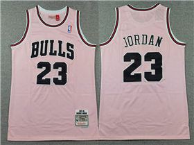 Chicago Bulls #23 Michael Jordan Pink Hardwood Classics Jersey