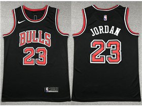 Chicago Bulls #23 Michael Jordan Black Swingman Jersey