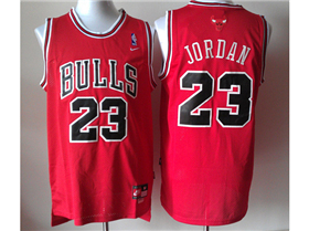 Chicago Bulls #23 Michael Jordan Throwback Red Jersey