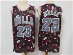 Chicago Bulls #23 Michael Jordan Black Tear Up Pack Hardwood Classics Jersey