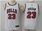 Chicago Bulls #23 Michael Jordan Youth White Swingman Jersey