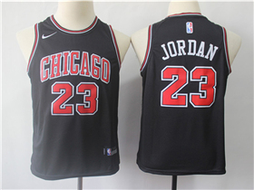 Chicago Bulls #23 Michael Jordan Youth Black Swingman Jersey