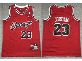 Chicago Bulls #23 Michael Jordan Youth 1984-85 Throwback Red Jersey