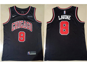 Chicago Bulls #8 Zach LaVine Black Swingman Jersey