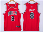 Chicago Bulls #8 Zach LaVine Red Swingman Jersey