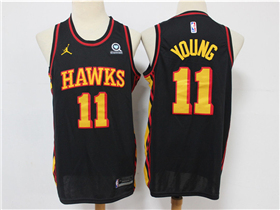 Atlanta Hawks #11 Trae Young 2020-21 Black Statement Edition Swingman Jersey