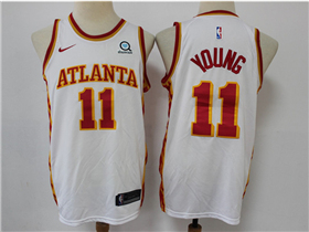 Atlanta Hawks #11 Trae Young White Swingman Jersey