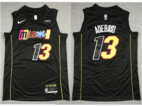 Miami Heat #13 Bam Adebayo 2021-22 Black City Edition Swingman Jersey