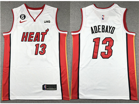 Miami Heat #13 Bam Adebayo White Swingman Jersey