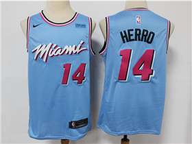 Miami Heat #14 Tyler Herro 2019-20 Light Blue City Edition Swingman Jersey