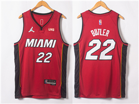 Miami Heat #22 Jimmy Butler 2020-21 Red Statement Swingman Jersey