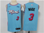 Miami Heat #3 Dwyane Wade 2019-20 Light Blue City Edition Swingman Jersey