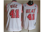 Miami Heat #41 Glen Rice White Hardwood Classics Jersey