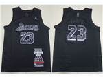 Los Angeles Lakers #23 LeBron James Black MVP Honor Edition Swingman Jersey