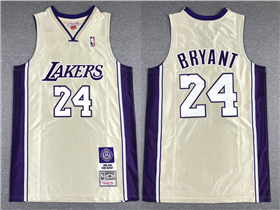 Los Angeles Lakers #24 Kobe Bryant Gold Hall of Fame Class of 2020 Hardwood Classics Jersey