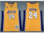 Los Angeles Lakers #24 Kobe Bryant 2007-08 Gold 60th Anniversary Hardwood Classics Jersey