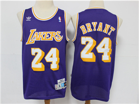 Los Angeles Lakers #24 Kobe Bryant Purple Hardwood Classics Jersey