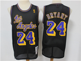 Los Angeles Lakers #24 Kobe Bryant 2020 Reload Black Hardwood Classics Jersey