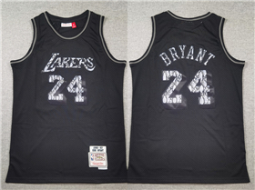 Los Angeles Lakers #24 Kobe Bryant Black Snakeskin Hardwood Classics Jersey