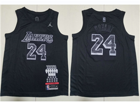 Los Angeles Lakers #24 Kobe Bryant Black MVP Honor Edition Swingman Jersey