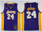 Los Angeles Lakers #24 Kobe Bryant Purple Black Mamba Swingman Jersey