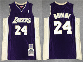 Los Angeles Lakers #24 Kobe Bryant Purple Hall of Fame Class of 2020 Hardwood Classics Jersey