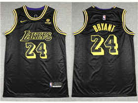 Los Angeles Lakers #24 Kobe Bryant Black City Edition Swingman Jersey