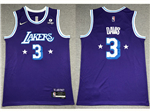 Los Angeles Lakers #3 Anthony Davis 2021-22 Purple City Edition Swingman Jersey