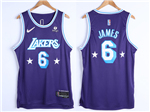 Los Angeles Lakers #6 Lebron James 2021-22 Purple City Edition Swingman Jersey