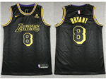 Los Angeles Lakers #8 Kobe Bryant Black City Edition Swingman Jersey