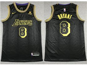 Los Angeles Lakers #8 Kobe Bryant Black City Edition Swingman Jersey