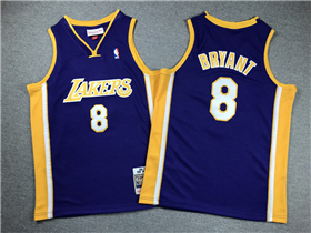 Los Angeles Lakers #8 Kobe Bryant Youth 1999-00 Purple Hardwood Classics Jersey