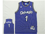 Orlando Magic #1 Tracy McGrady Blue Hardwood Classics Jersey