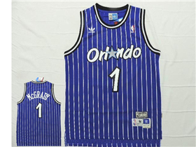 Orlando Magic #1 Tracy McGrady Blue Hardwood Classics Jersey