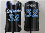 Orlando Magic #32 Shaquille O'Neal Throwback Black Jersey