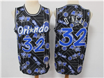 Orlando Magic #32 Shaquille O'Neal Black Tear Up Pack Hardwood Classics Jersey