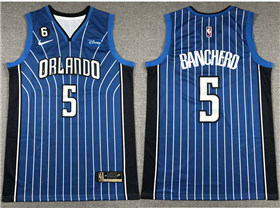 Orlando Magic #5 Paolo Banchero Royal Blue Swingman Jersey