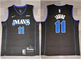 Dallas Mavericks #11 Kyrie Irving 2023-24 Black City Edition Swingman Jersey