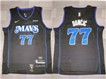 Dallas Mavericks #77 Luka Dončić 2023-24 Black City Edition Swingman Jersey