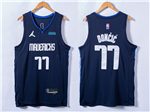 Dallas Mavericks #77 Luka Dončić 2020-21 Navy Statement Edition Swingman Jersey