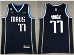 Dallas Mavericks #77 Luka Dončić 2022-23 Navy Statement Swingman Jersey