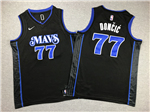 Dallas Mavericks #77 Luka Dončić Youth 2023-24 Black City Edition Swingman Jersey