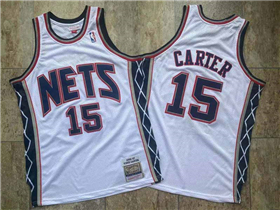 New Jersey Nets #15 Vince Carter 2006-07 White Hardwood Classics Jersey