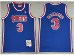 New Jersey Nets #3 Dražen Petrović 1992-93 Blue Hardwood Classics Jersey