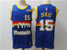 Denver Nuggets #15 Nikola Jokić Blue Classic Swingman Jersey