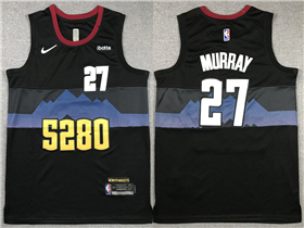 Denver Nuggets #27 Jamal Murray 2023-24 Black City Edition Swingman Jersey